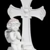 Weiße Cherub Figur Vor Kreuz Betend -Charaktermodell Geschäft Weisse Cherub Figur Vor Kreuz Betend 1280x1280